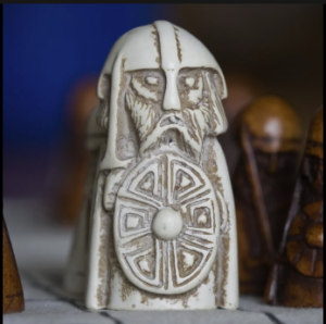 A game piece from a medieval board game, Viking chess.