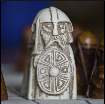 A game piece from a medieval board game, Viking chess.