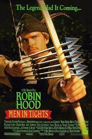 A satirical image of Robin Hood shooting several arrows at once.